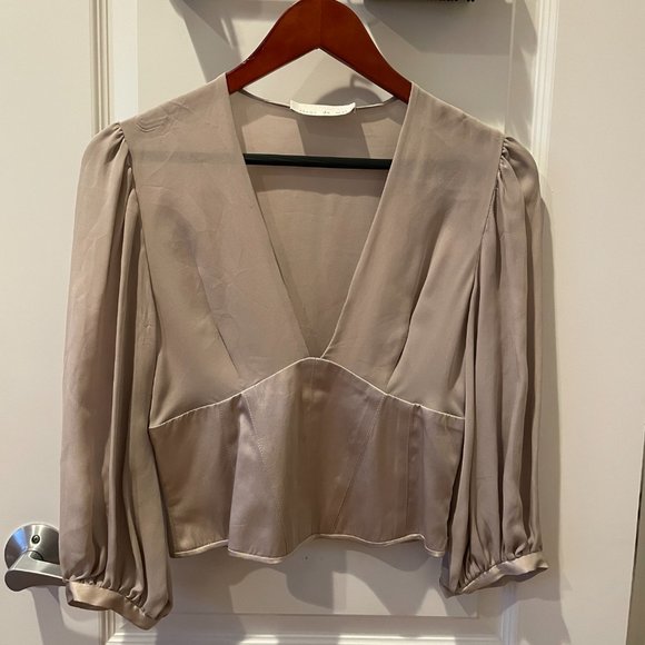 Silk Corset-style Blouse - Picture 1 of 4